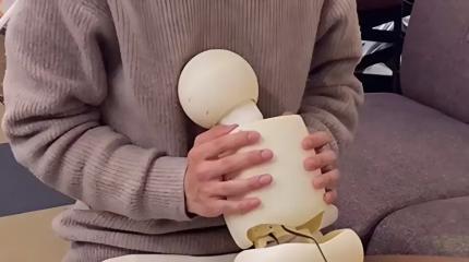 Особый робот трётся о людей, как кошка, чтобы снять напряжение