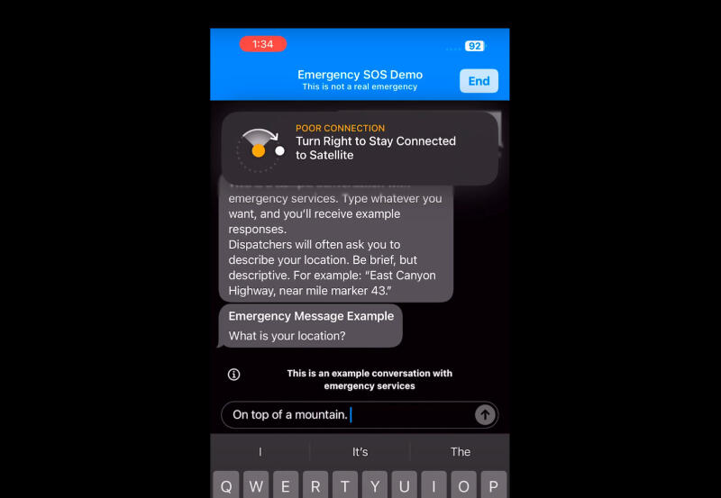 Функция спутниковых сообщений в iPhone 14 спасла застрявшего водителя снегохода на Аляске