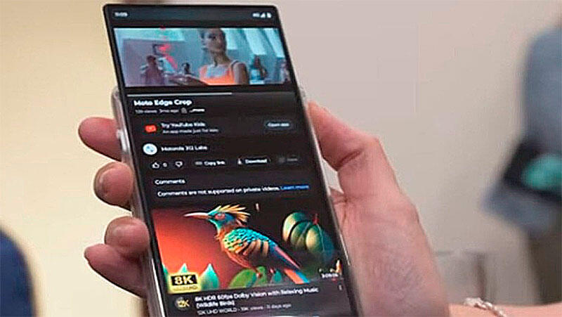 Motorola rizr получил совершенно необычную концепцию сворачиваемого дисплея