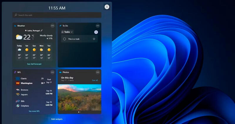 Теперь вы можете использовать виджеты в Windows 11 без учетной записи Microsoft