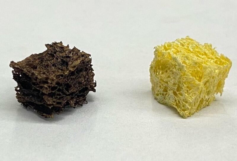 Многоразовая фильтрующая губка вобрала из воды свинец и ценный кобальт